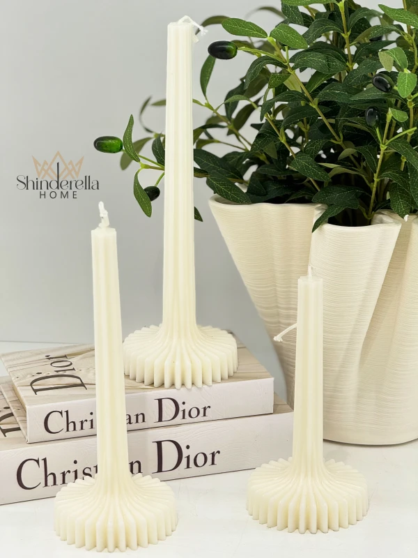 طقم شمع ديكور 3 احجام