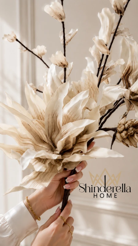 غصن ماغنوليا فاخر – Ivory Magnolia Branch