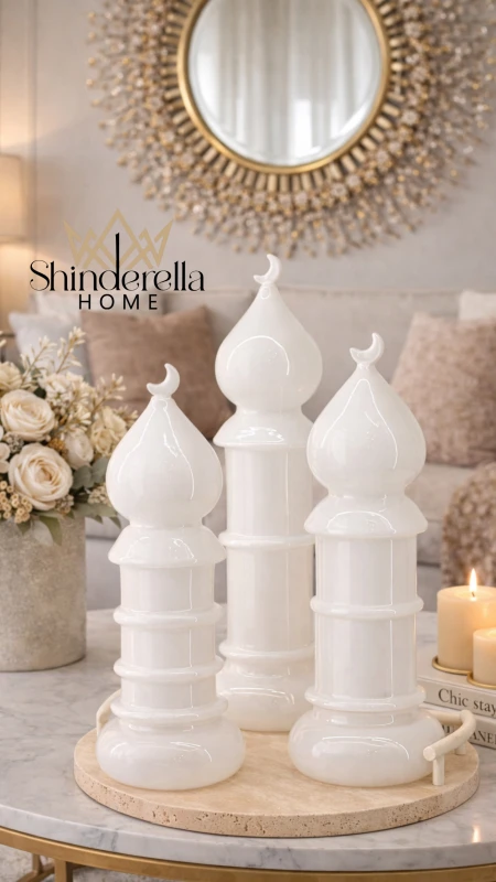 طقم جوامع رمضاني باللون الأبيض