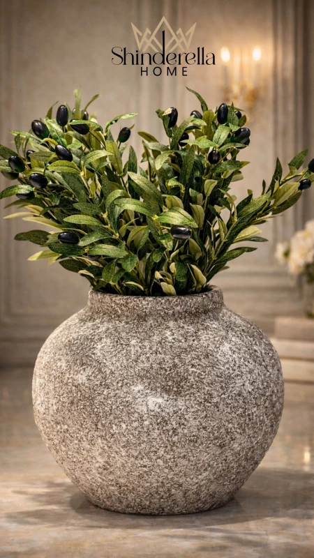 فاز ديكور كونكريت حجم كبير دائري ✨