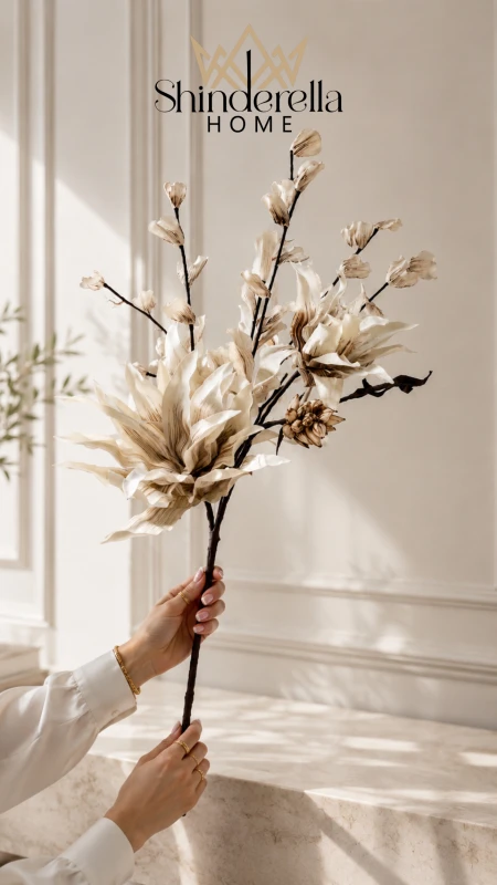 غصن ماغنوليا فاخر – Ivory Magnolia Branch