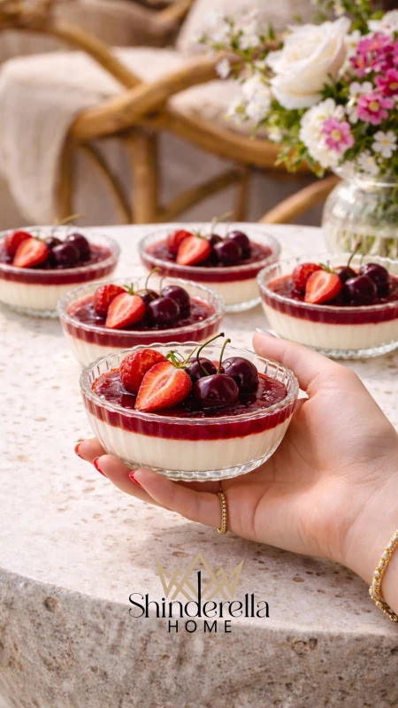 طقم صحون ضيافة كريستال (6قطع)