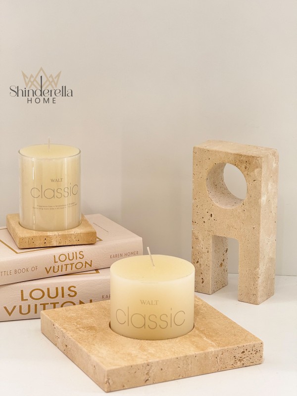 تحفة بيج دائرية قاعدة شمع