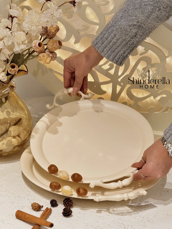 طقم صواني دائري آثر