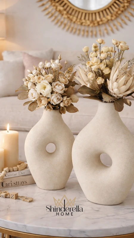 طقم فازات ديكور شايش (حجمين)