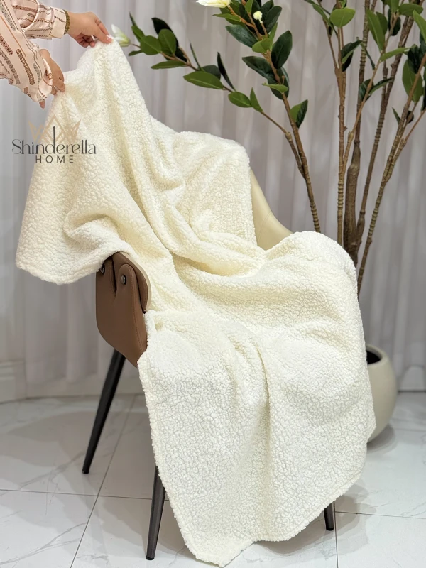 حرام ديكور ثرو ابيض (165*140)سم