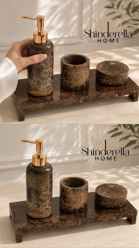 طقم حمام 4قطع  RICH | Italian Marble