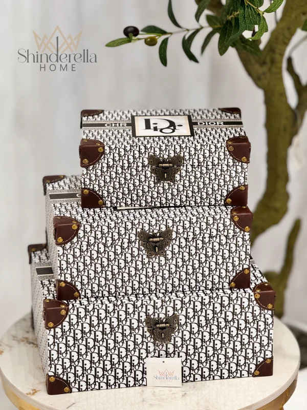 طقم صناديق ديكور LV