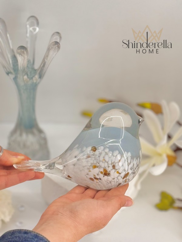 سمكة ديكور زجاج ازرق