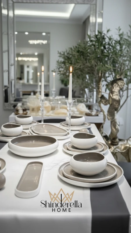 طقم صحون سفره LAMORE  - 48 قطعة