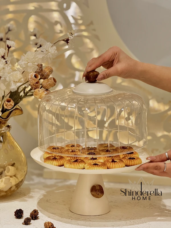 طبق كعك آثر حجم كبير مع ستاند