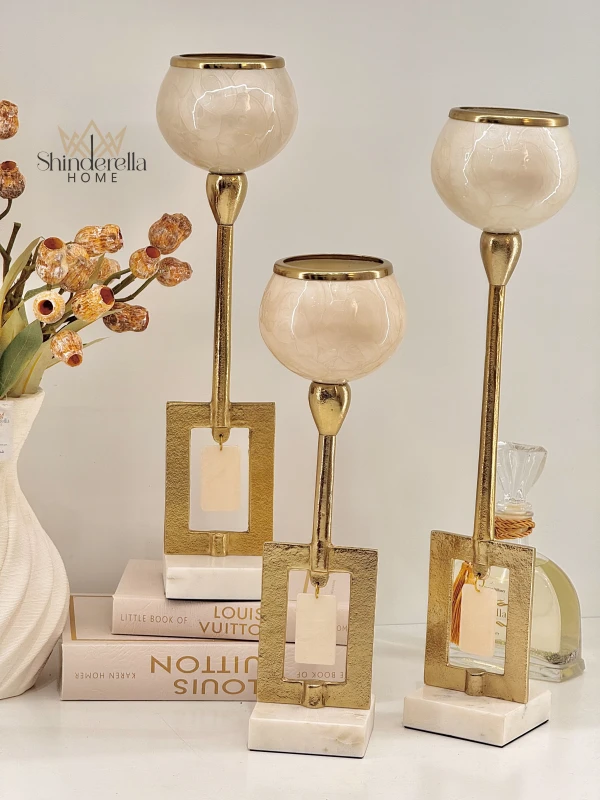 طقم شمعدانات 3قطع