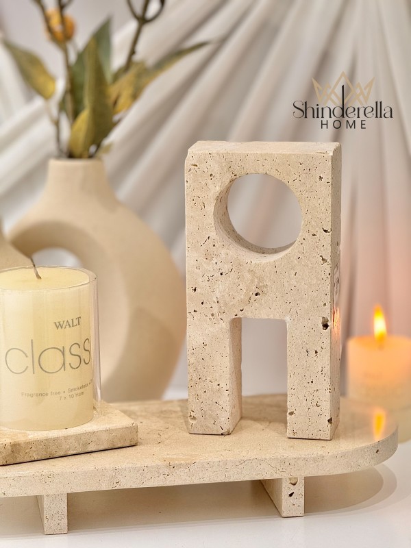 تحفة ديكور حجر بيج