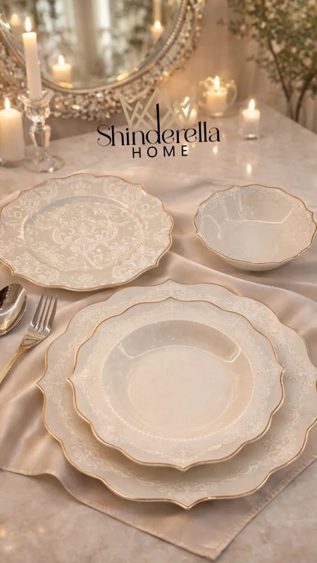 طقم صحون سفره MARLYN (24قطعة)✨