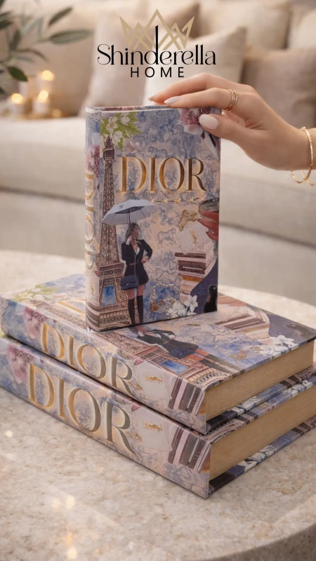 طقم كتب ديكور براند DIOR ✨