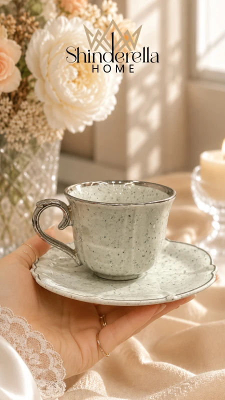 طقم فناجين قهوة (6فناجين+6صحون) ✨