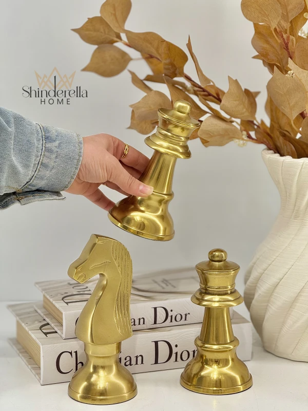 طقم قطع ديكور شطرنج 3قطع