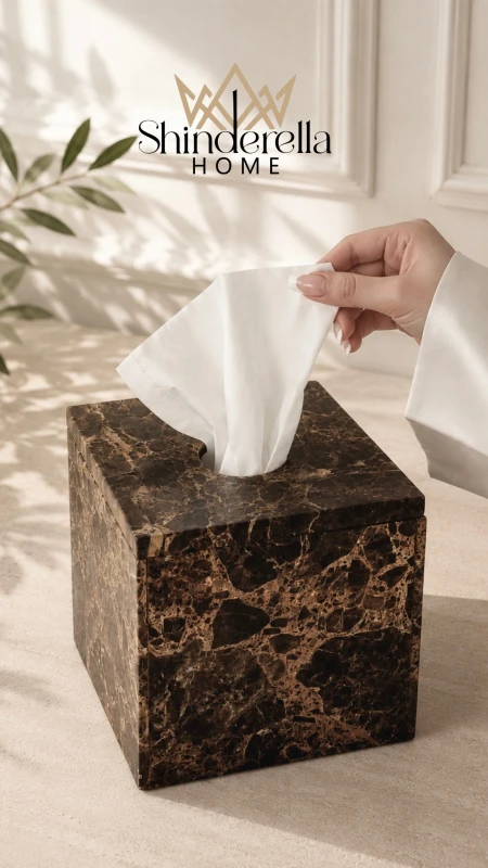 علبة محارم RICH | Italian Marble