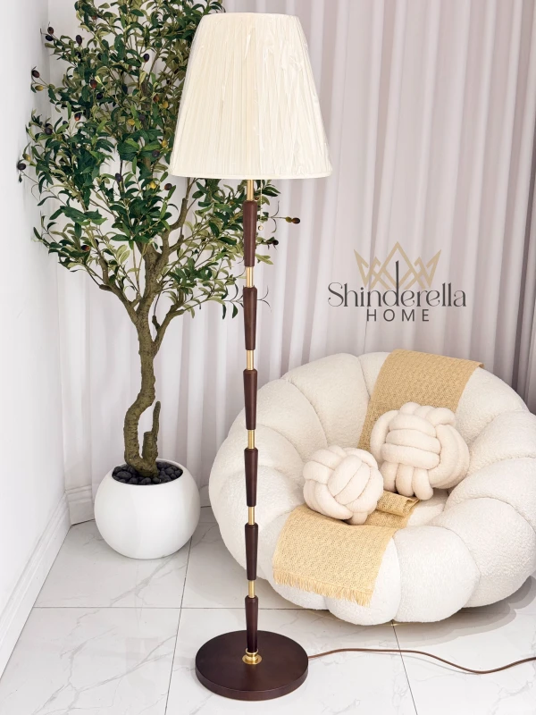 سايد لامب ديكور خشبي