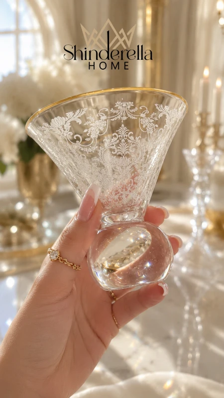 طقم كاسات بوظة كريستال MARLYN COLLECTION ✨