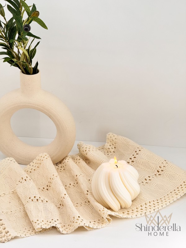 رنر كروشيه بيج فاتح   180*30سم