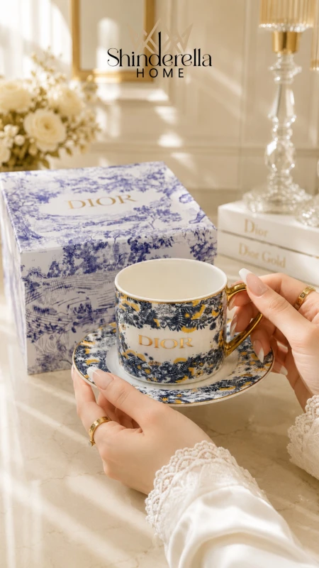 باكيج DIOR (كاسه+صحن)  مع بوكس✨