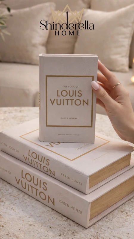 طقم كتب ديكور براند LV ✨