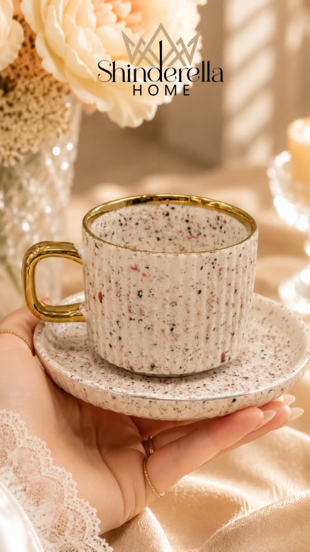 طقم فناجين قهوة (6فناجين+6صحون) ✨